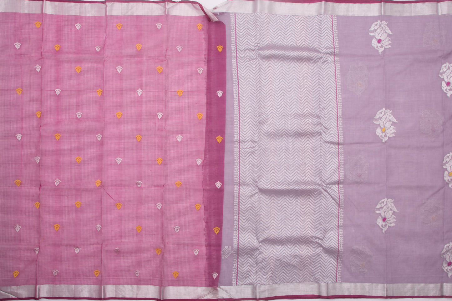 Kota Silk Meenakari Butta Lilac Saree