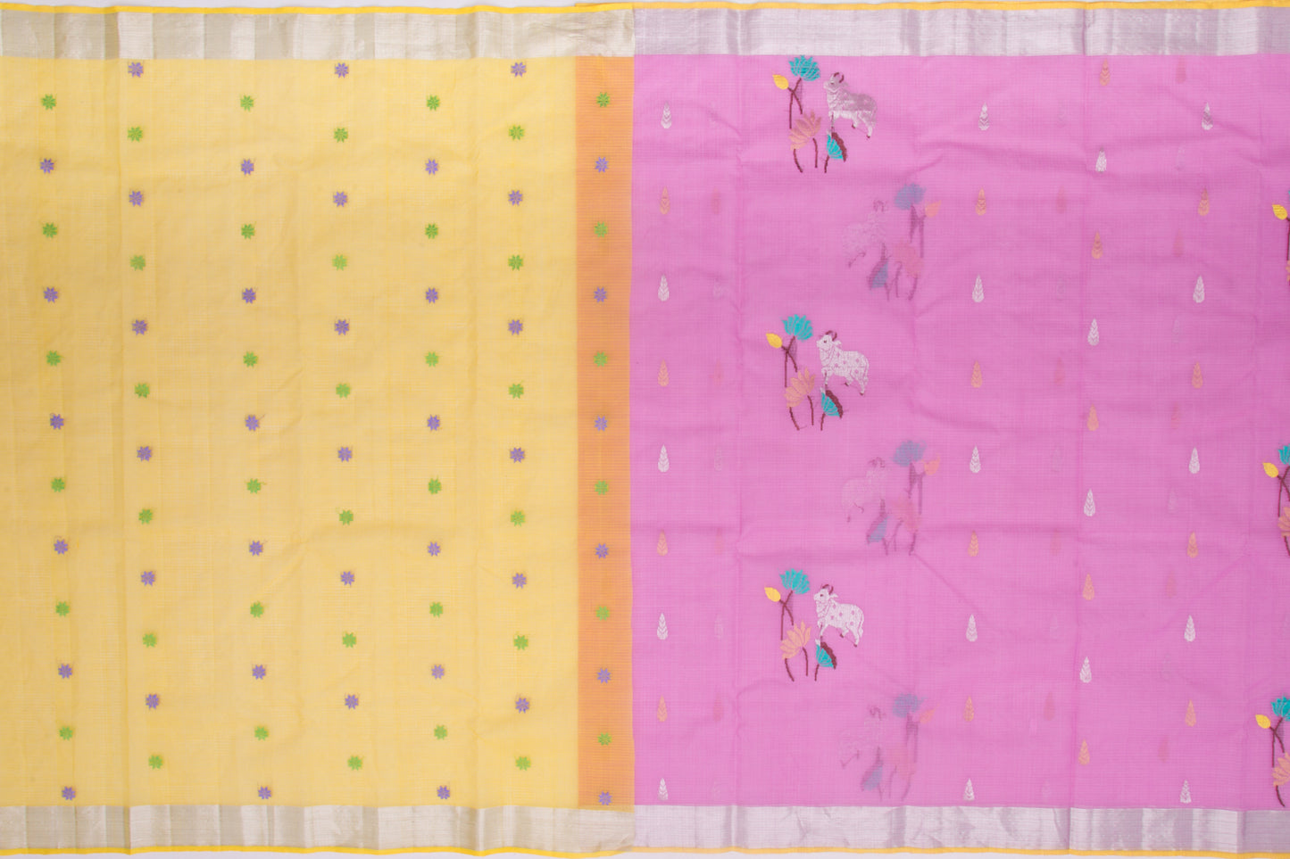 Kota Silk Butta Pink Saree