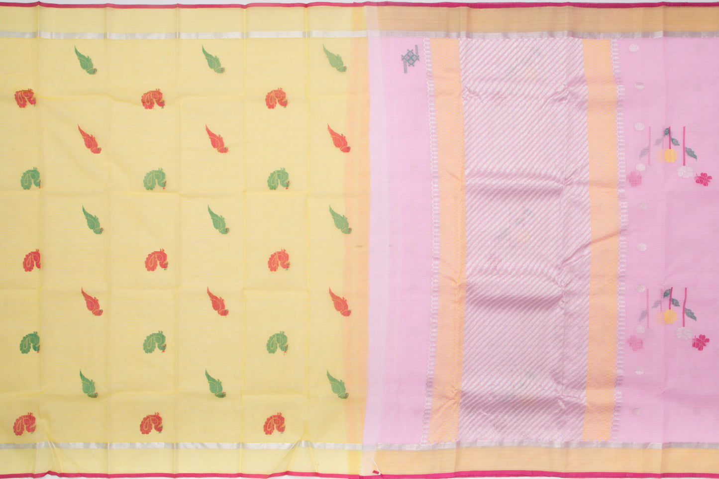 Kota Silk Butta Pink Saree