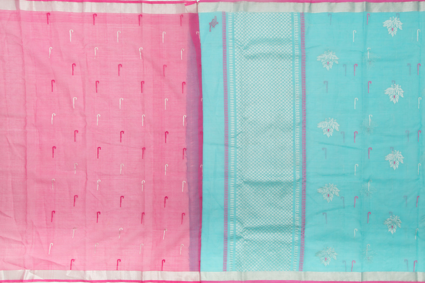 Kota Silk Butta Sky Blue Saree