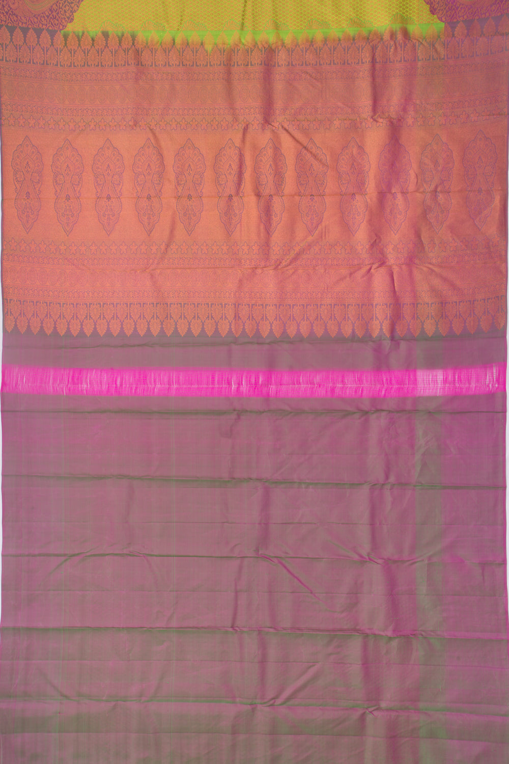 Taranga Kanchi Silk Brocade Green Saree