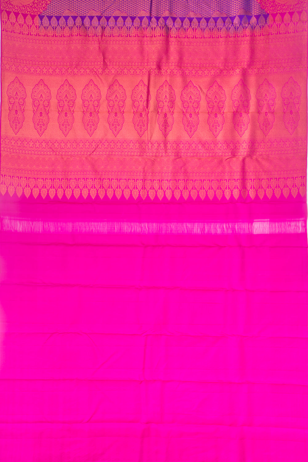 Taranga Kanchi Silk Brocade Violet Saree