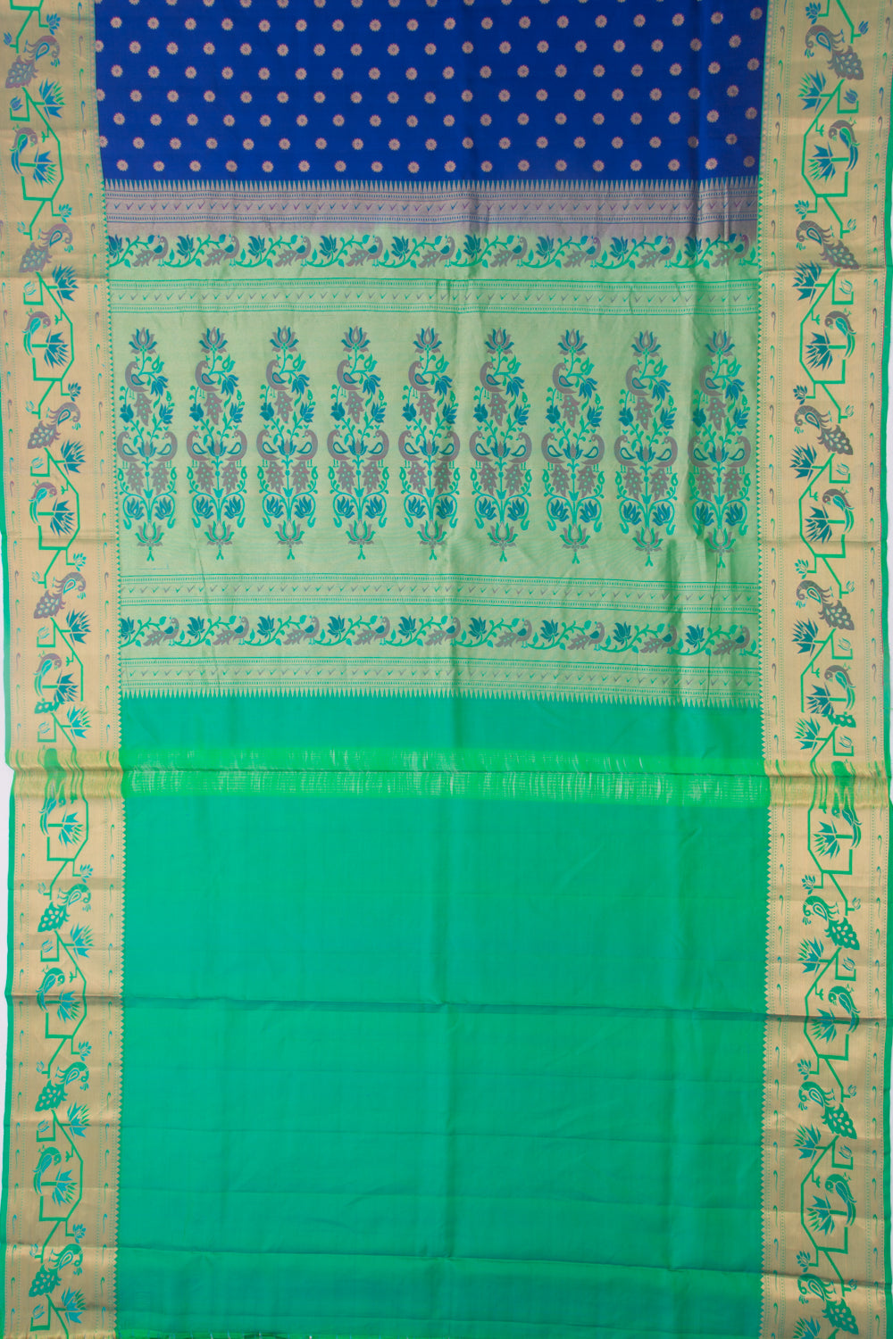 Taranga Kanchi Silk Butta Dark Blue Saree