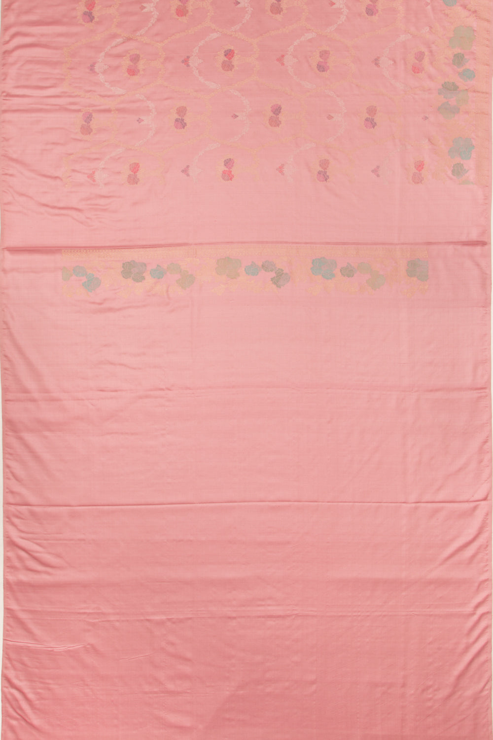 Banarasi Silk Brocade Pink Saree-Not Allowed Online