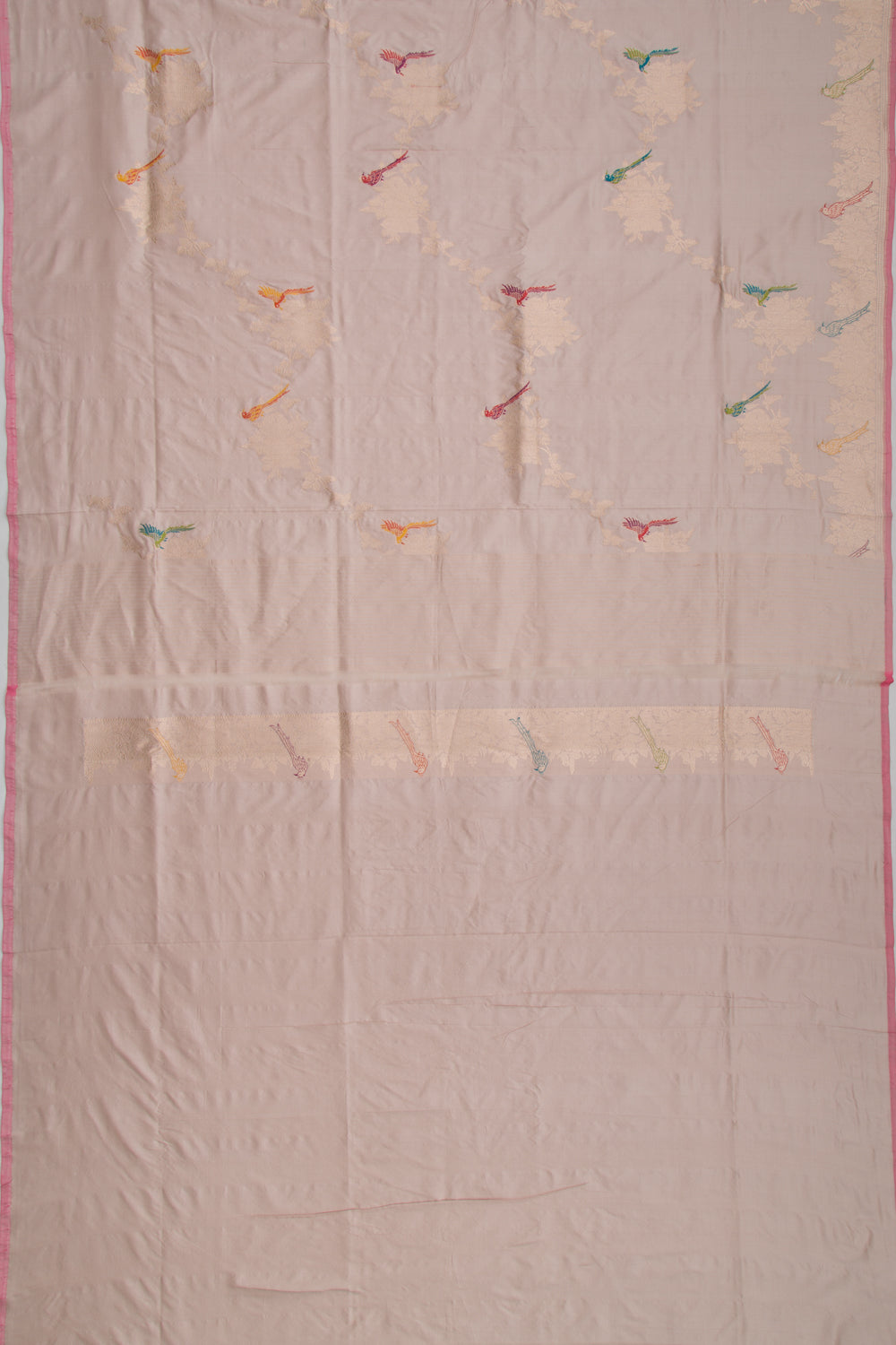 Banarasi Silk Kadwa Jaal Snuff Saree