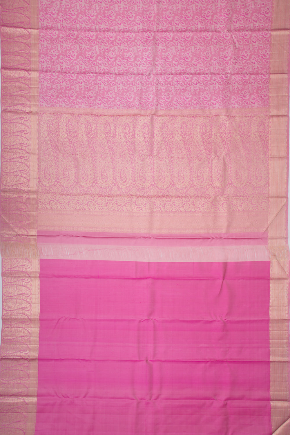 Taranga Kanchi Silk Brocade Pink Saree