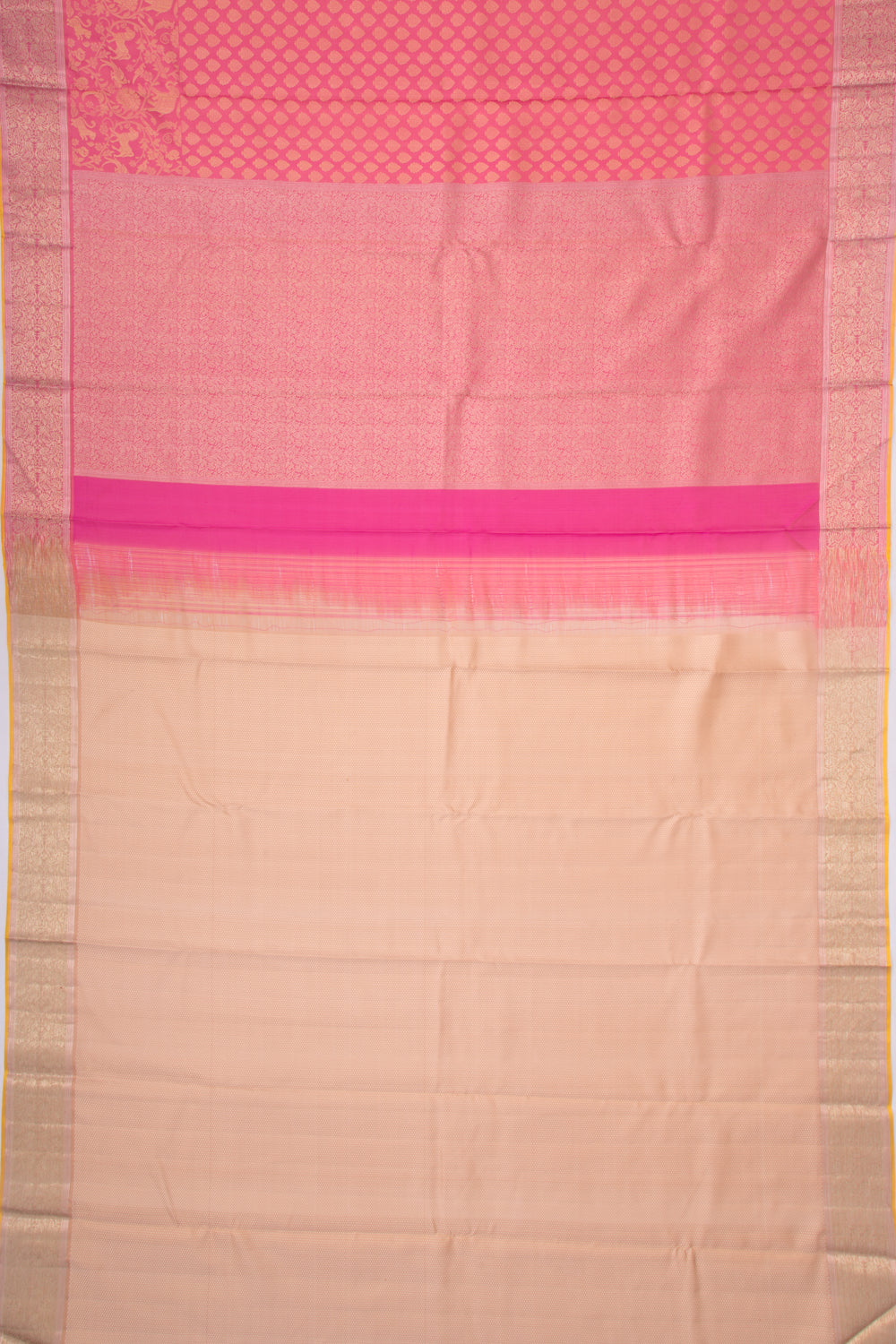 Taranga Kanchi Silk Brocade Pink Saree