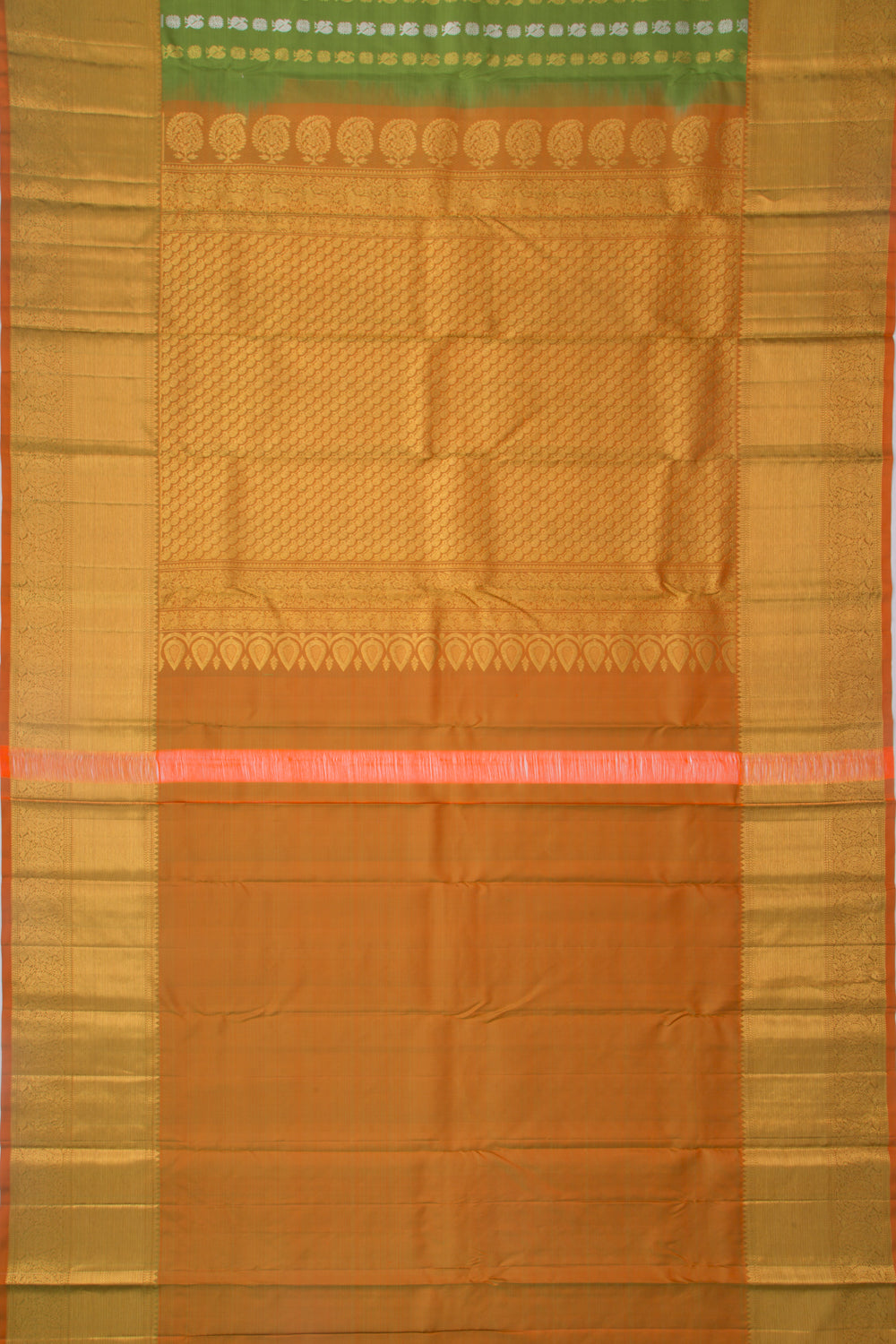 Taranga Kanchi Silk Butta Green Saree