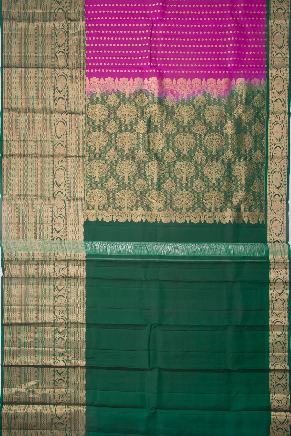 Taranga Kanchi Silk Butta Purple Saree