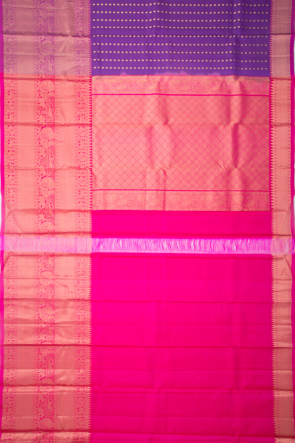 Taranga Kanchi Silk Butta Purple Saree