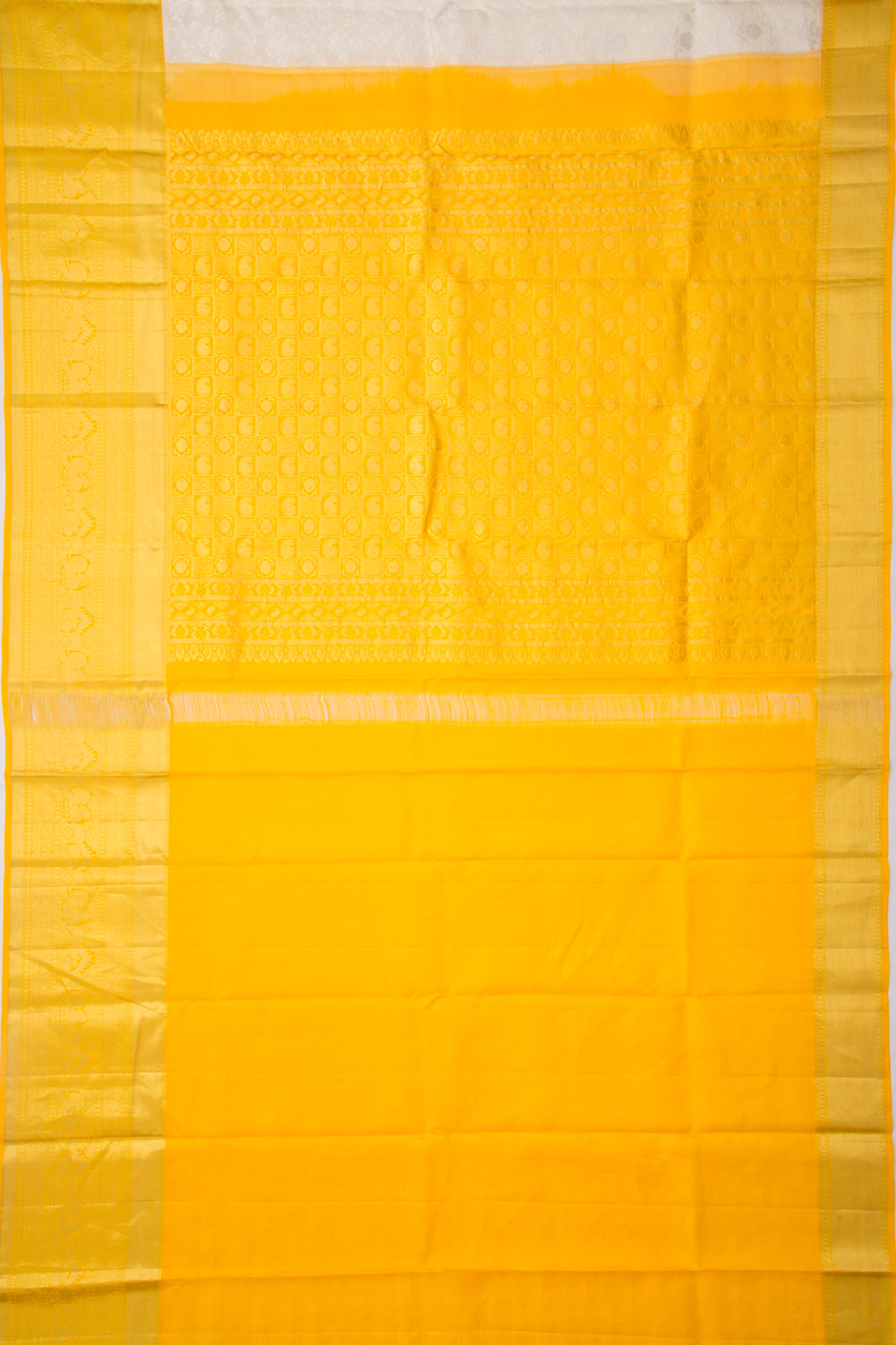 Taranga Kanchi Silk Jaal Off-White Saree