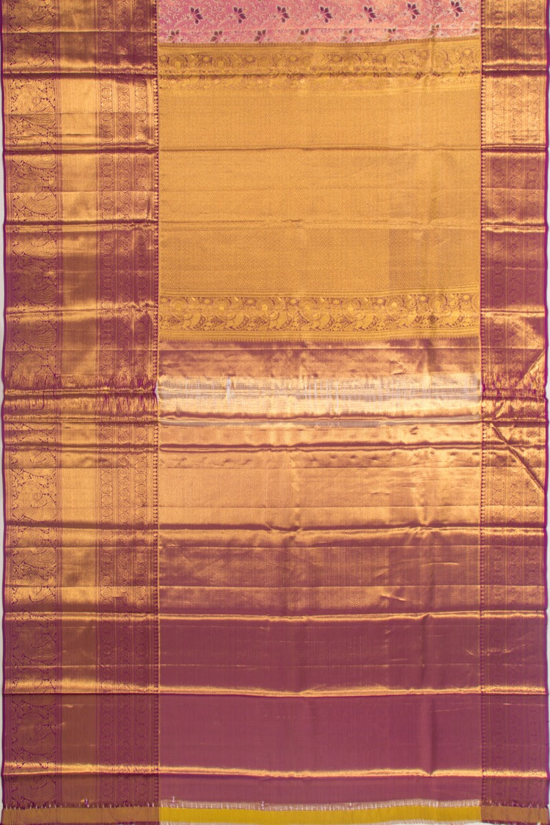 Taranga Kanchi Silk Tissue Brocade Pink Saree