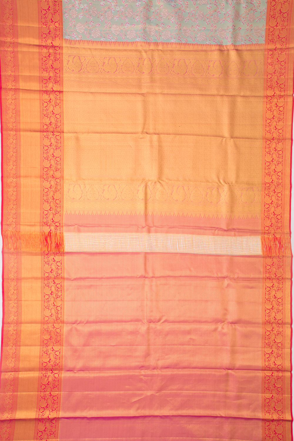 Taranga Kanchi Tissue Silk Brocade Blue Saree