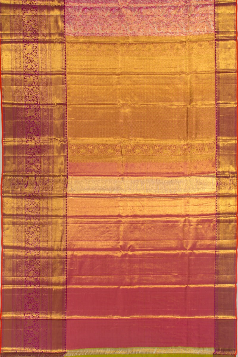 Taranga Kanchi Silk Tissue Brocade Pink Saree