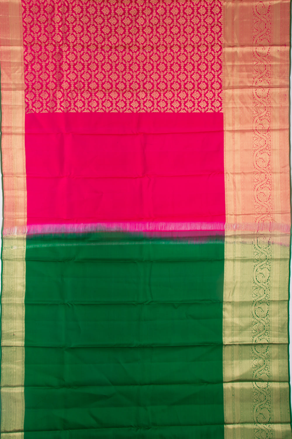 Taranga Kanchi Silk Brocade Pink Saree