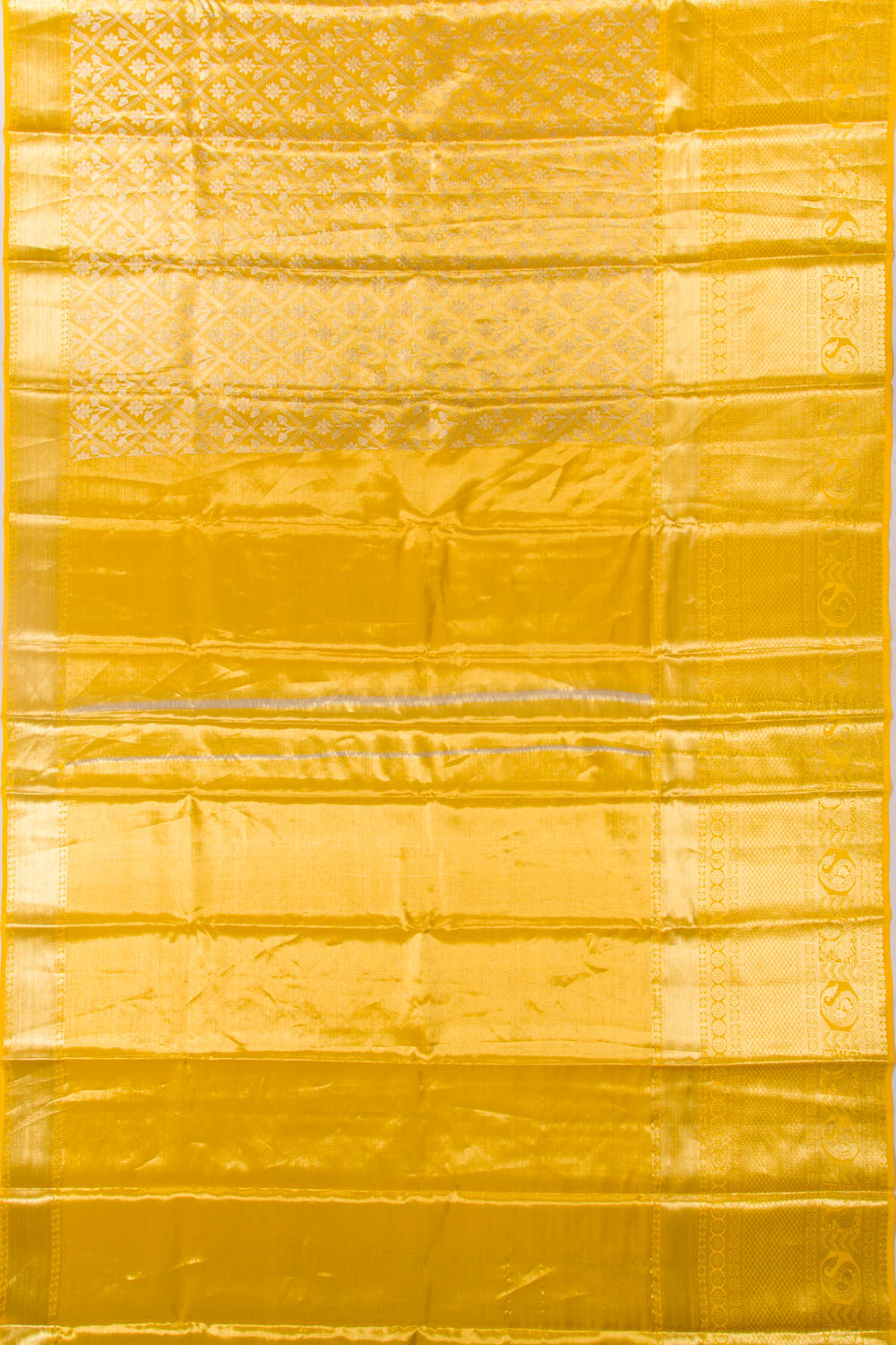 Taranga Kanchi Silk Tissue Brocade Gold Saree