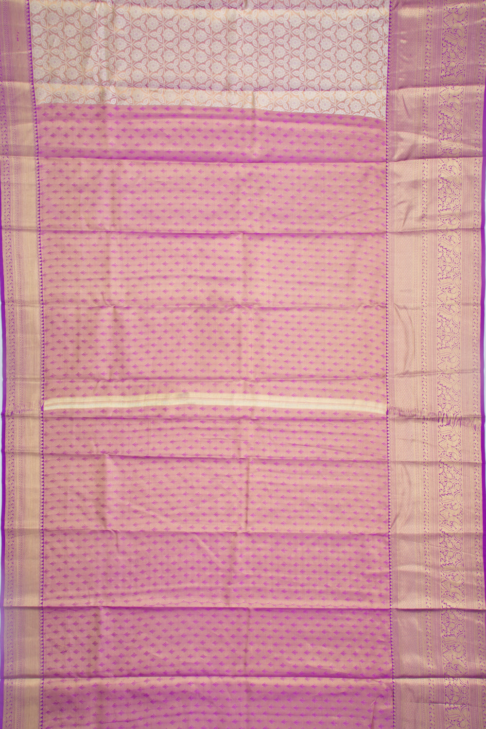 Taranga Kanchi Silk Tissue Brocade Purple Saree