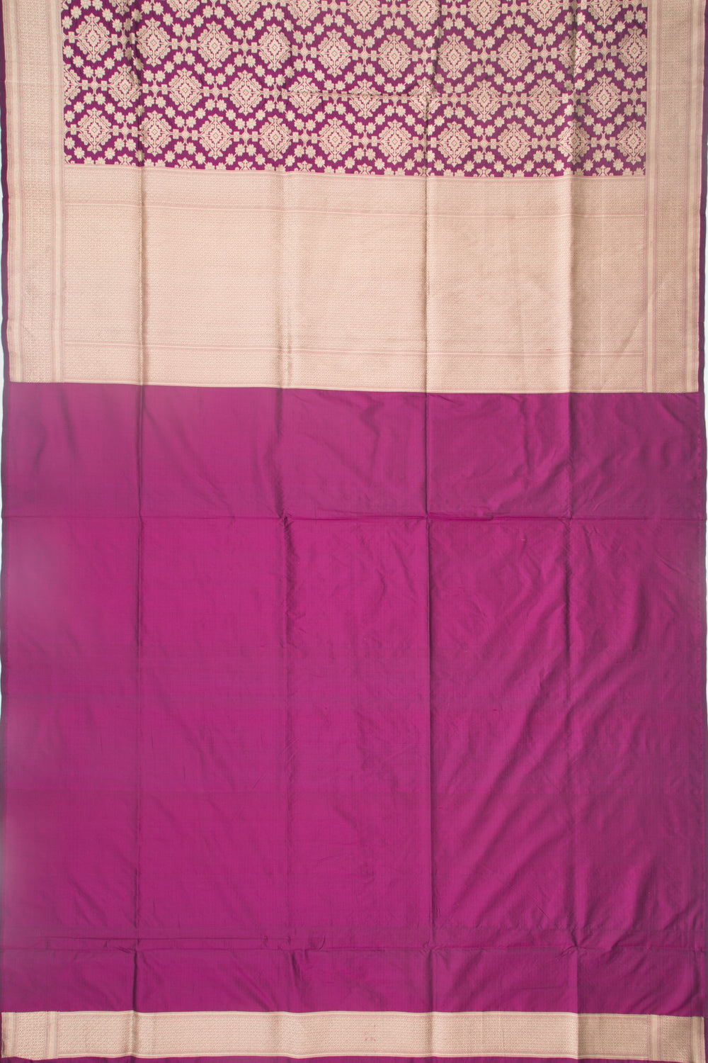 Banarasi Silk Phekwa Brocade Purple Saree