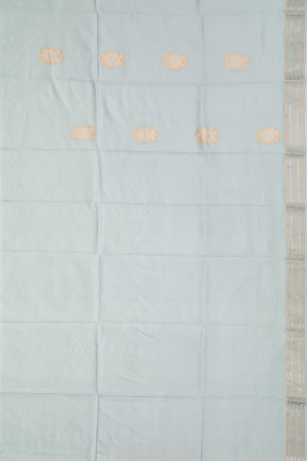 Banarasi Katan Silk Butta Pastel Blue Saree