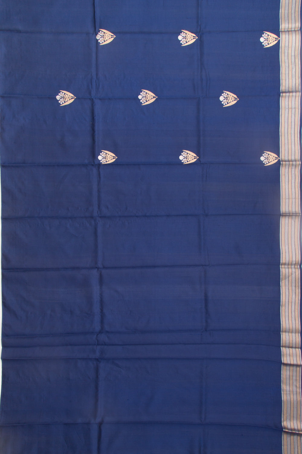 Banarasi Katan Silk Butta Dark Blue Saree