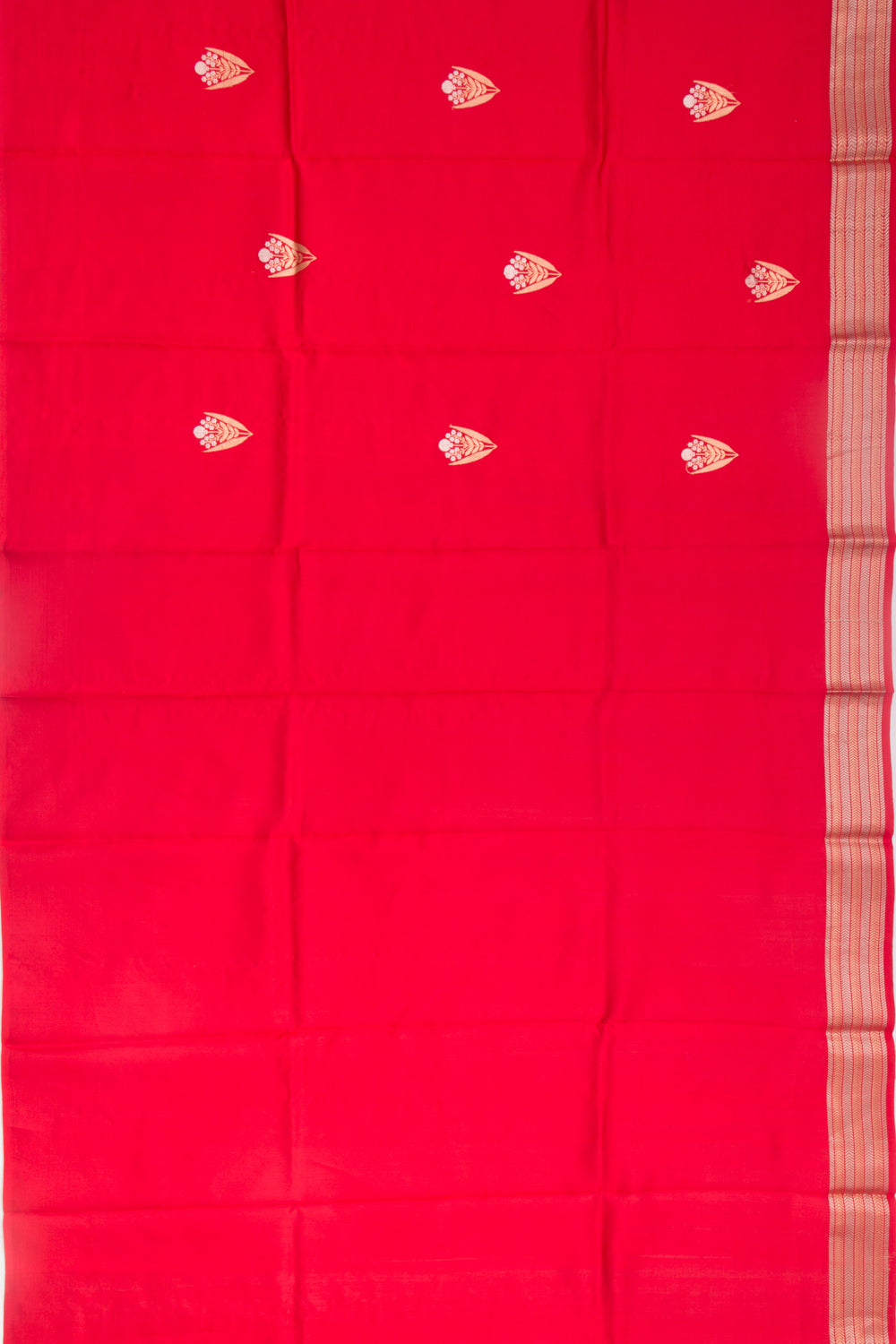 Banarasi Katan Silk Butta Red Saree