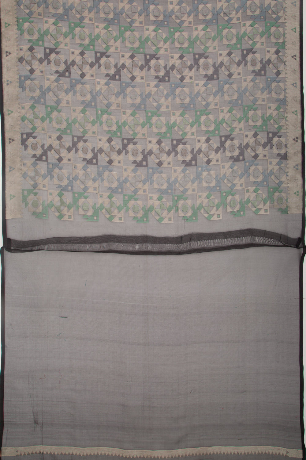 Organza Brocade Black Saree