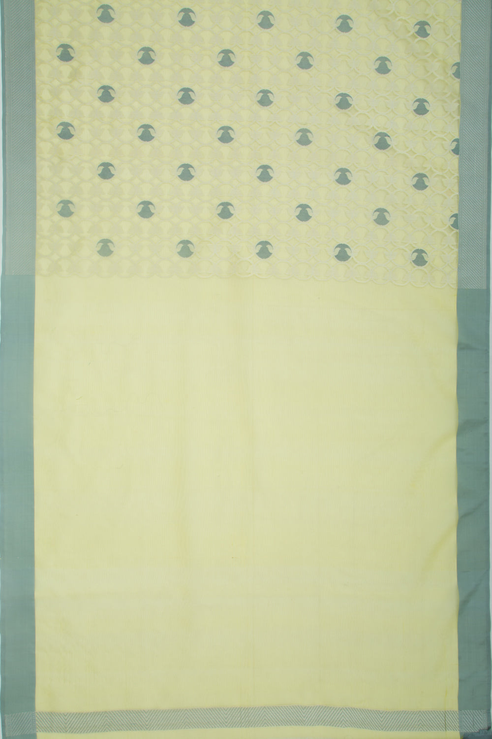 Organza Brocade Green Saree