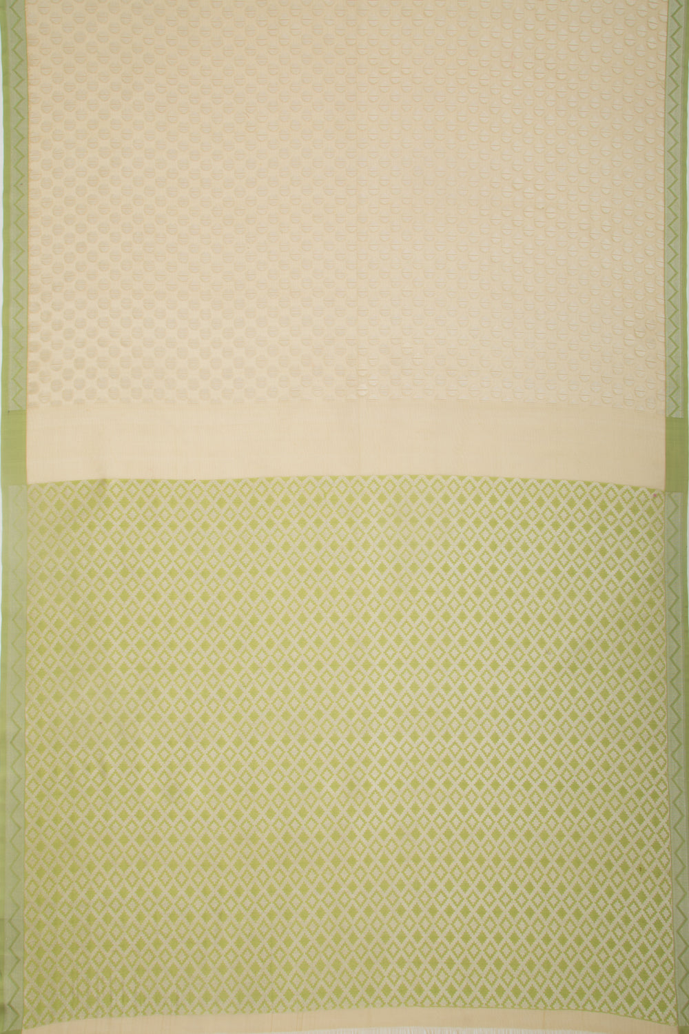 Organza Brocade Yellow Saree