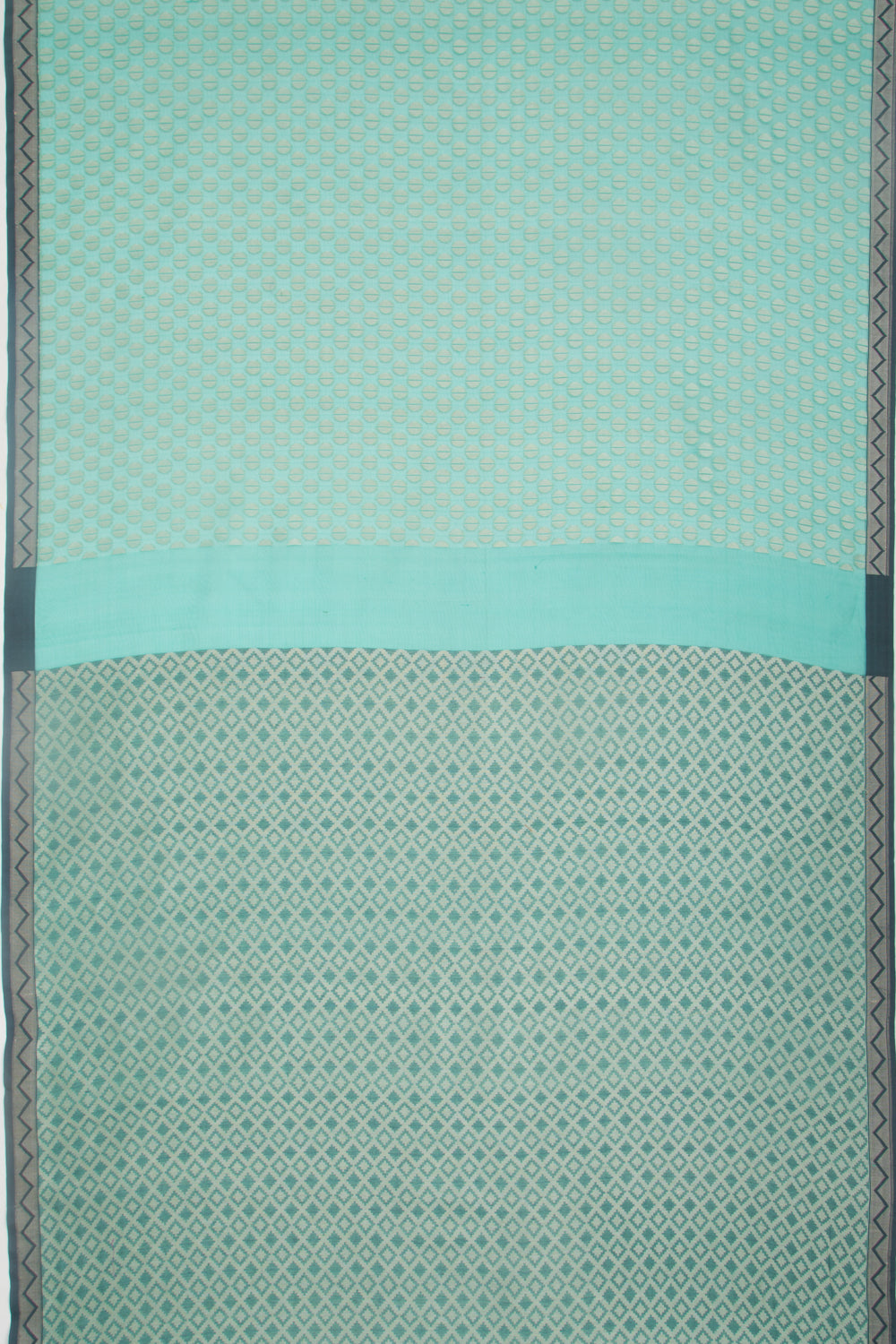 Organza Brocade Sea Green Saree
