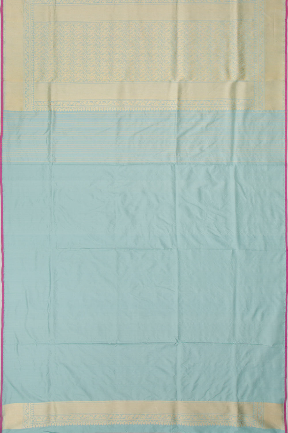 Banarasi Silk Kadwa Jaal Pastel Blue Saree