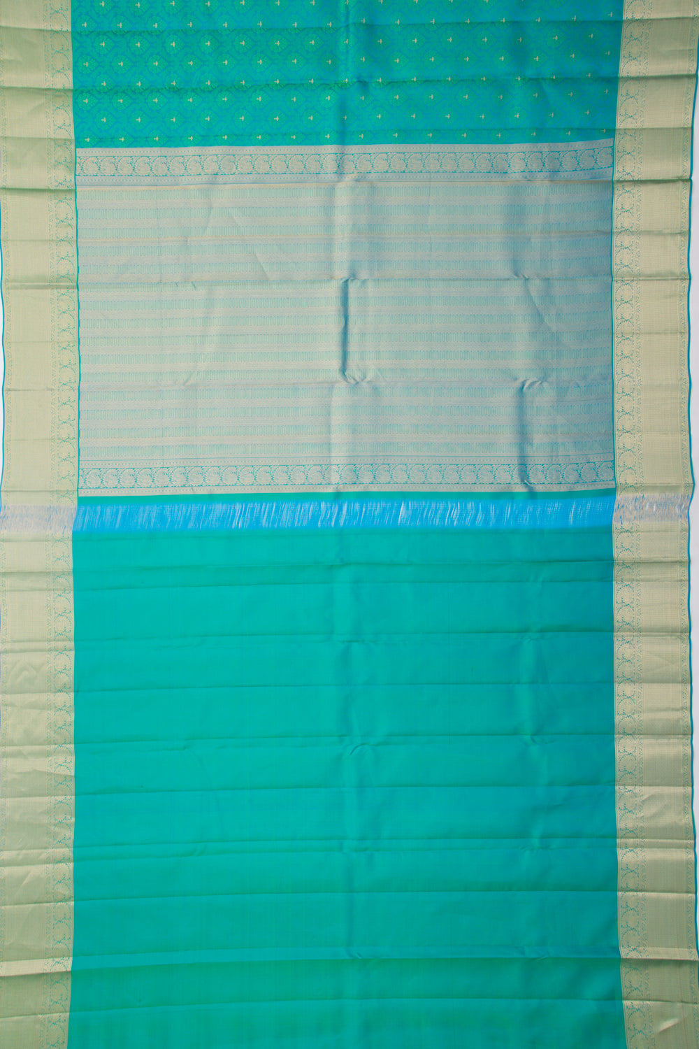 Taranga Kanchi Silk Jacquard Sky Blue Saree