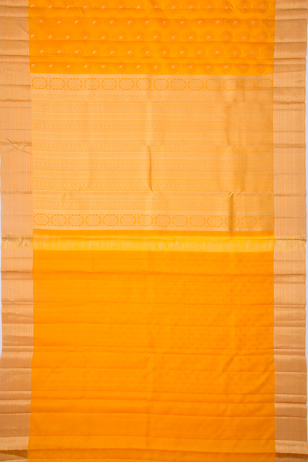 Taranga Kanchi Silk Jacquard Yellow Saree