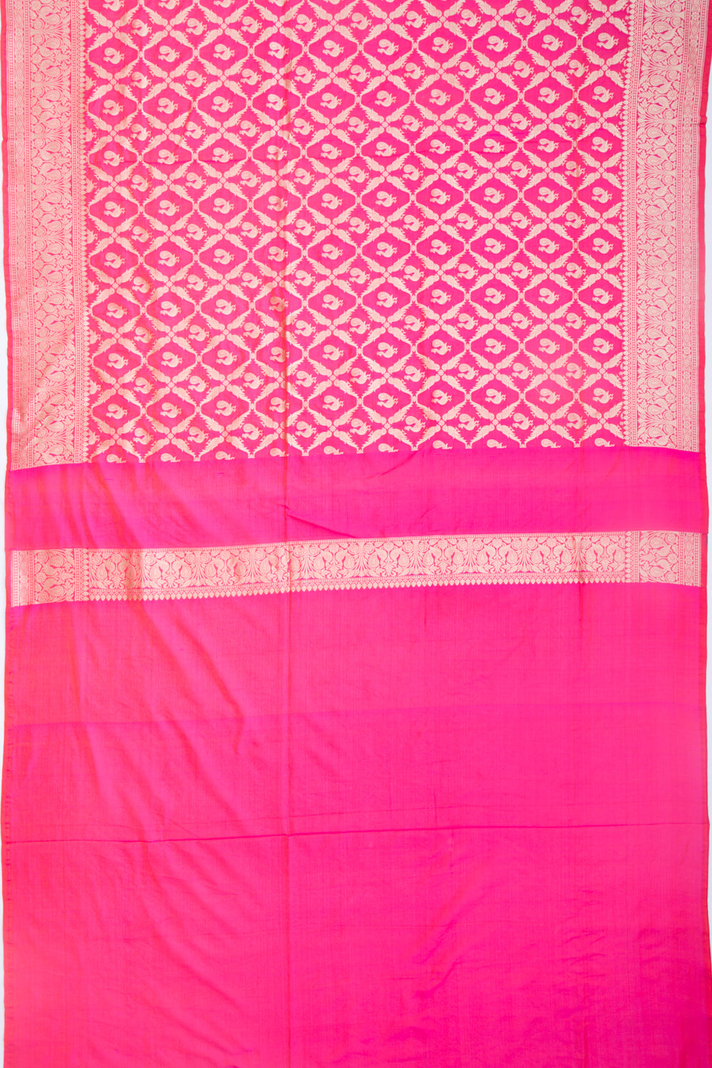 Banarasi Silk Phekwa Brocade Pink Saree