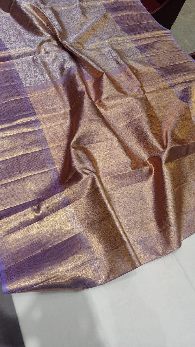 Kanchipuram Lilac Saree