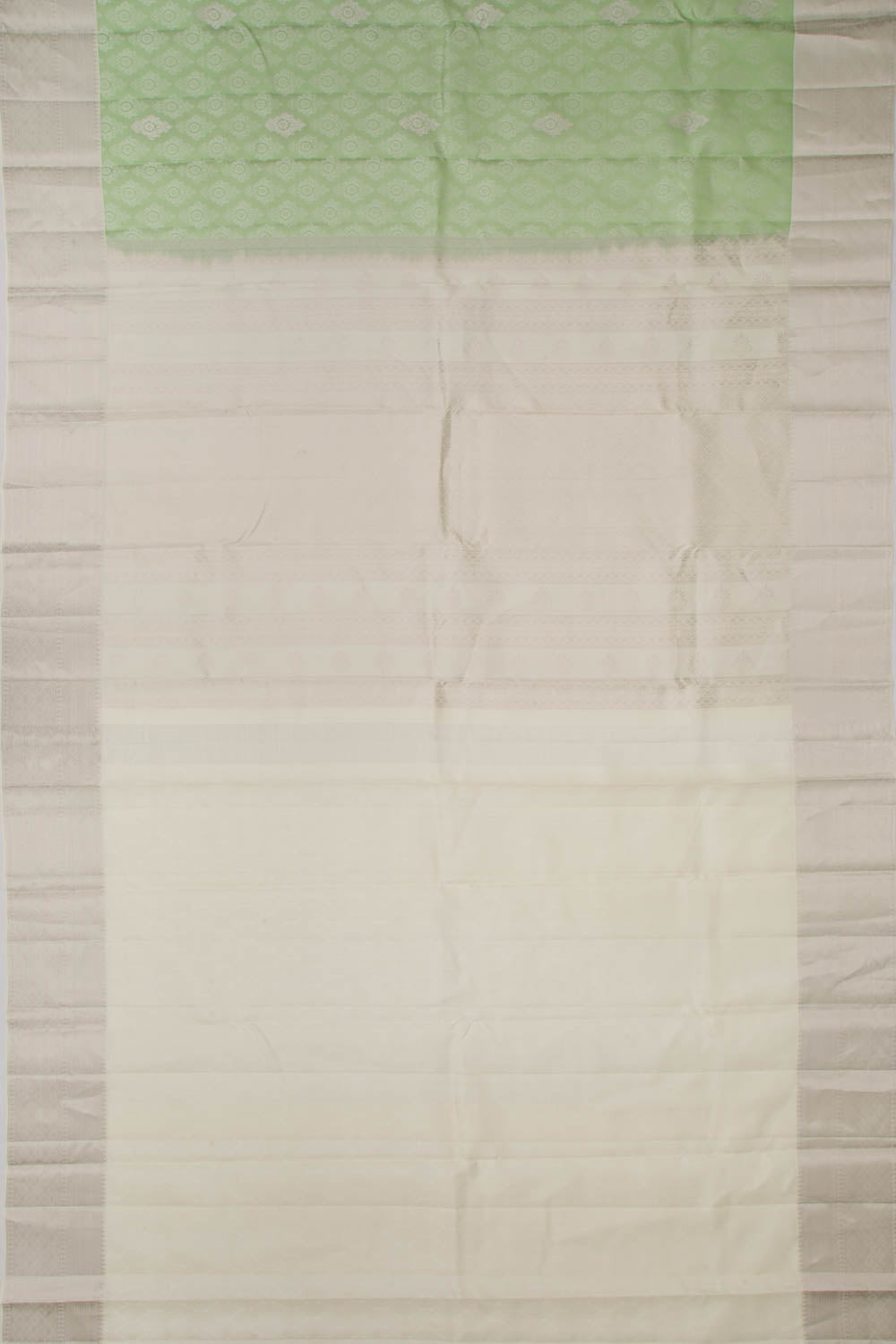 Taranga Kanchi Silk Jacquard And Butta Pastel Green Saree