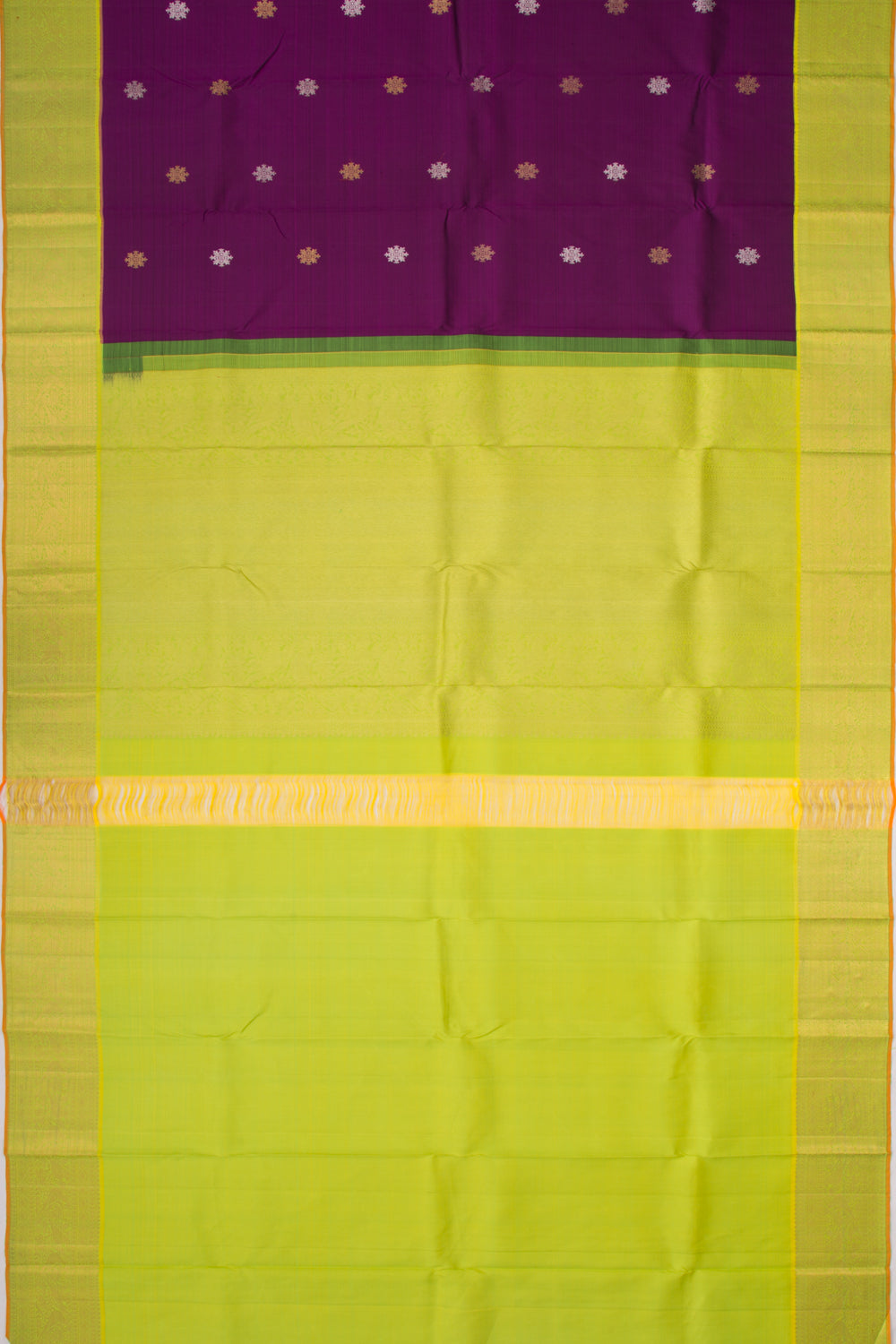 Kanchipuram Silk Butta Purple Saree