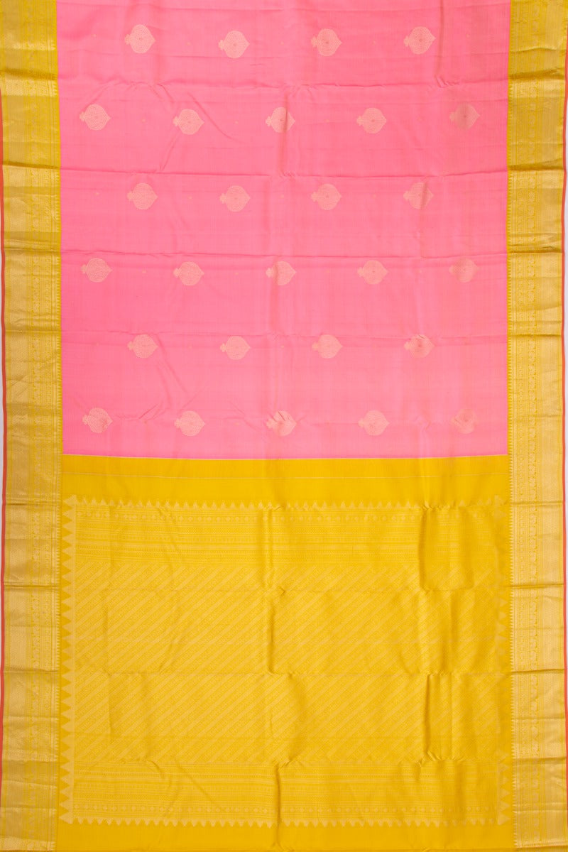 Kanchipuram Silk Butta Pink Saree