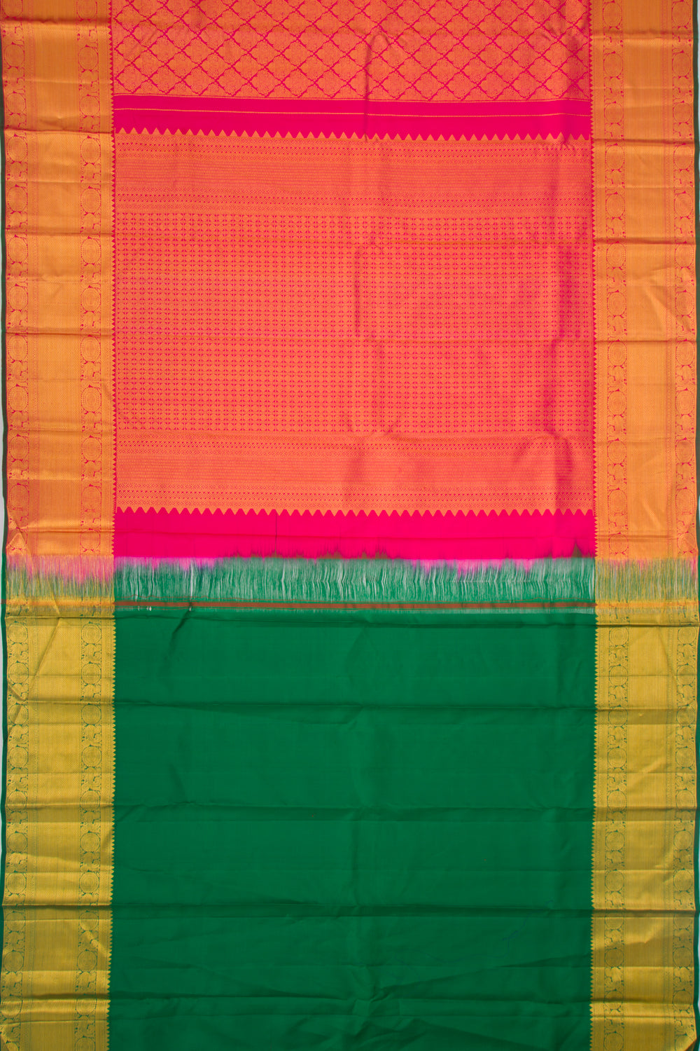 Taranga Kanchi Silk Brocade Pink Saree