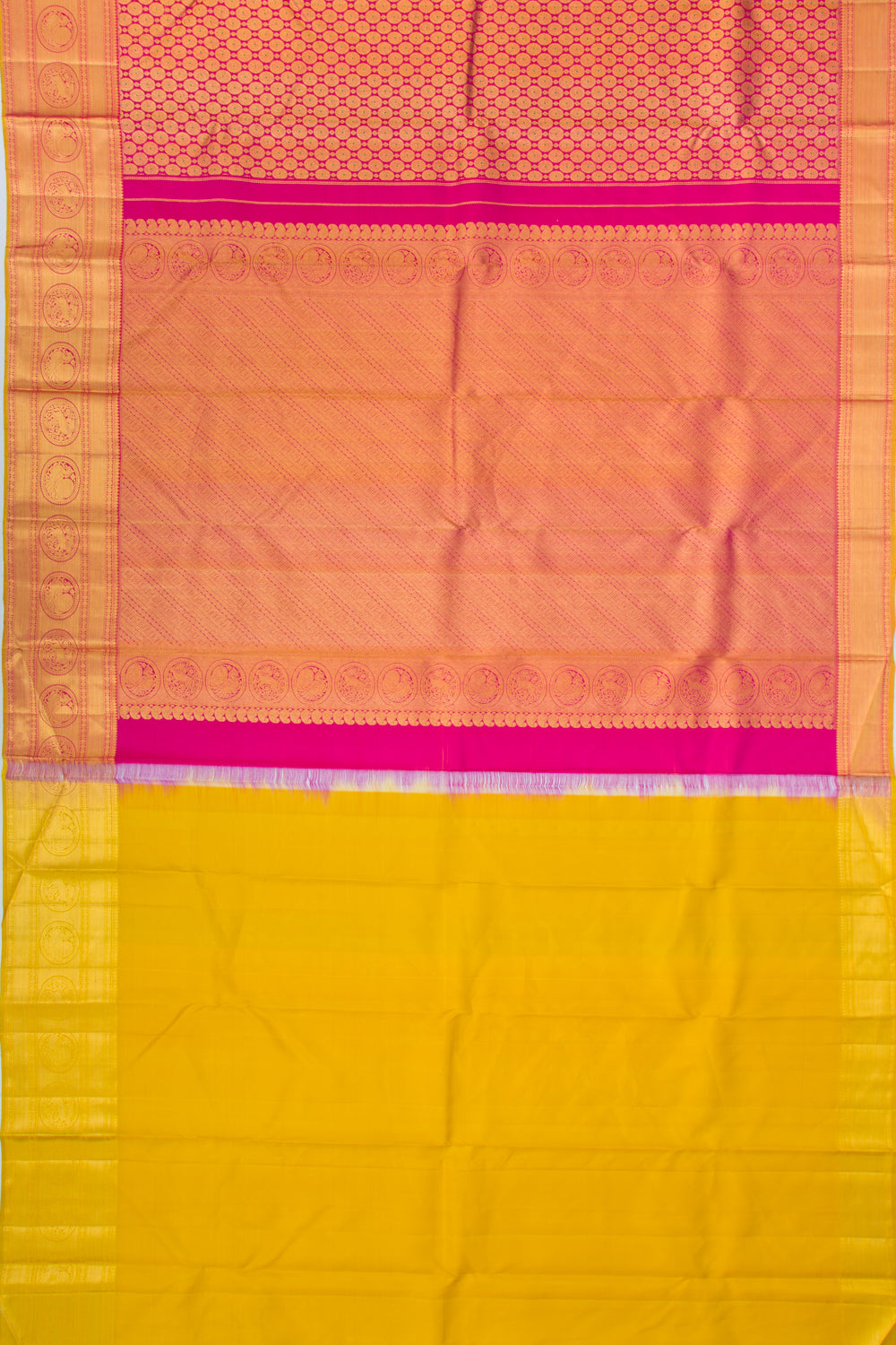 Kanchipuram Silk Brocade Purple Saree