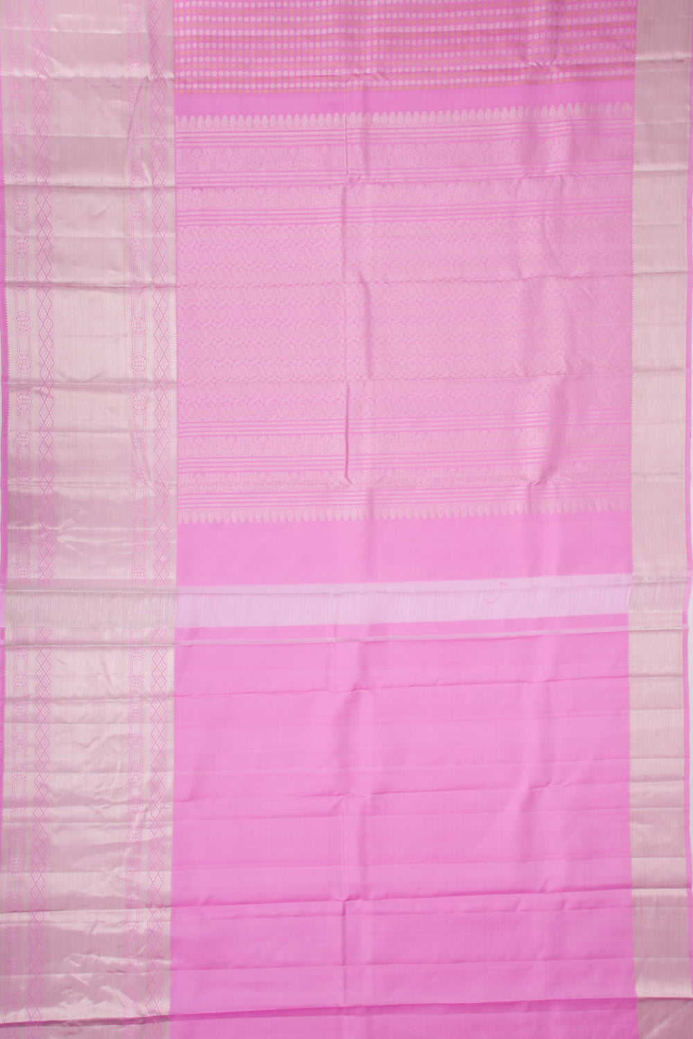 Kanchipuram Silk Brocade Pink Saree