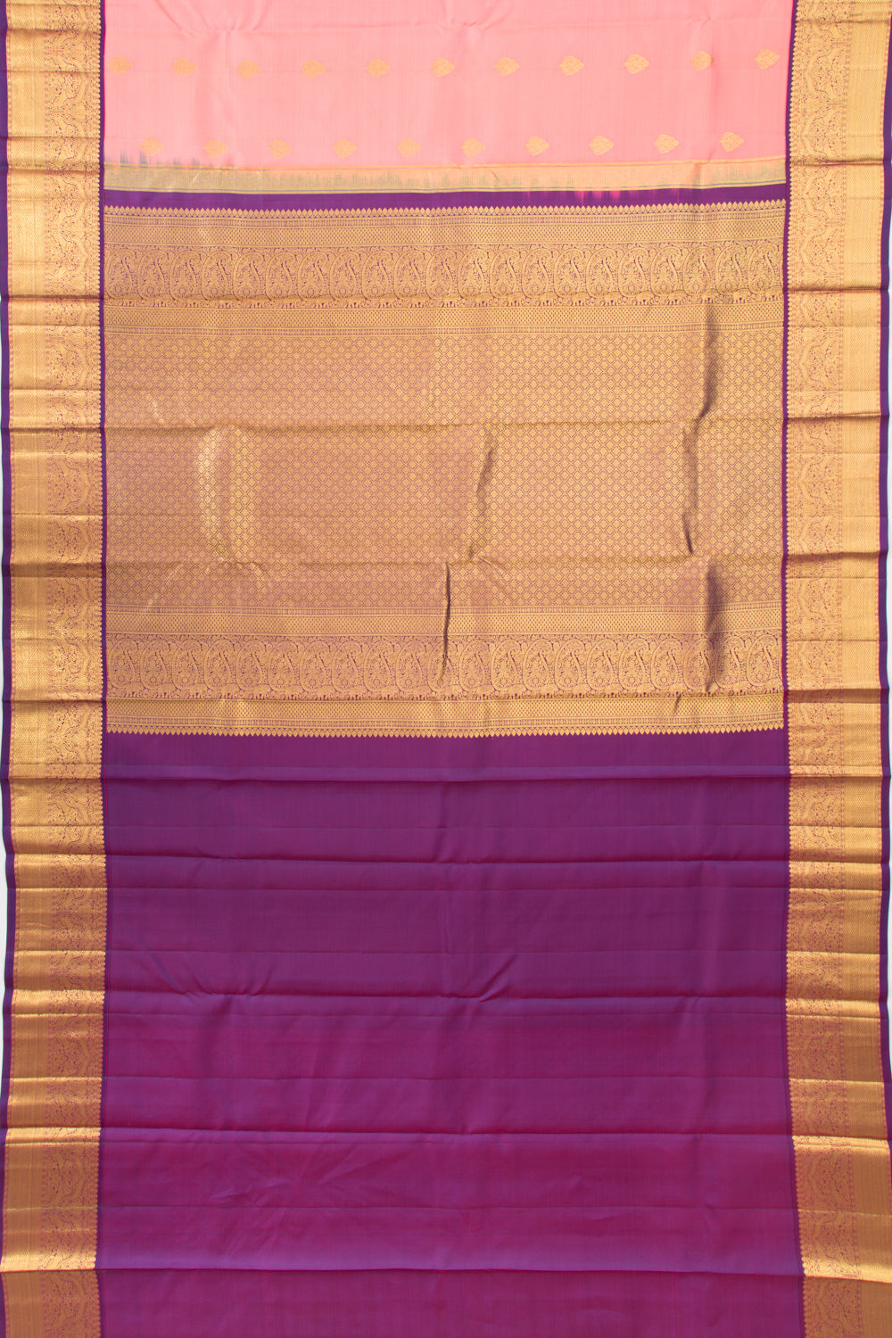 Kanchipuram Silk Butta Baby Pink Saree