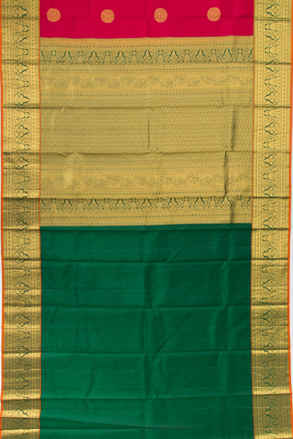 Kanchipuram Silk Butta Red Saree