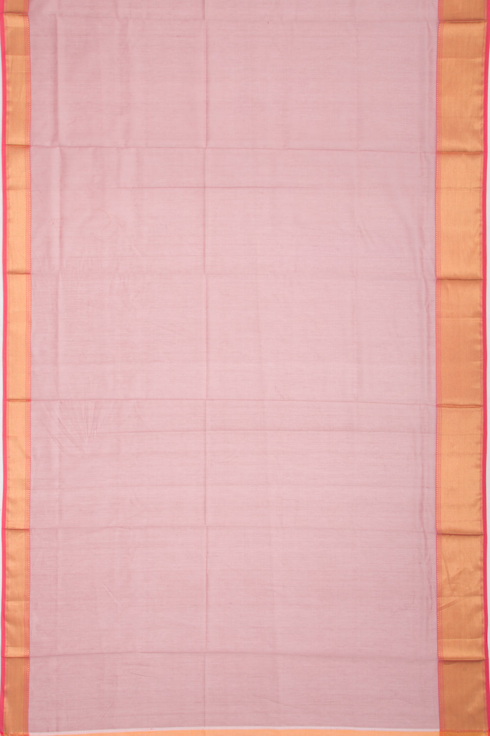 Maheshwari Cotton Plain Brown Saree