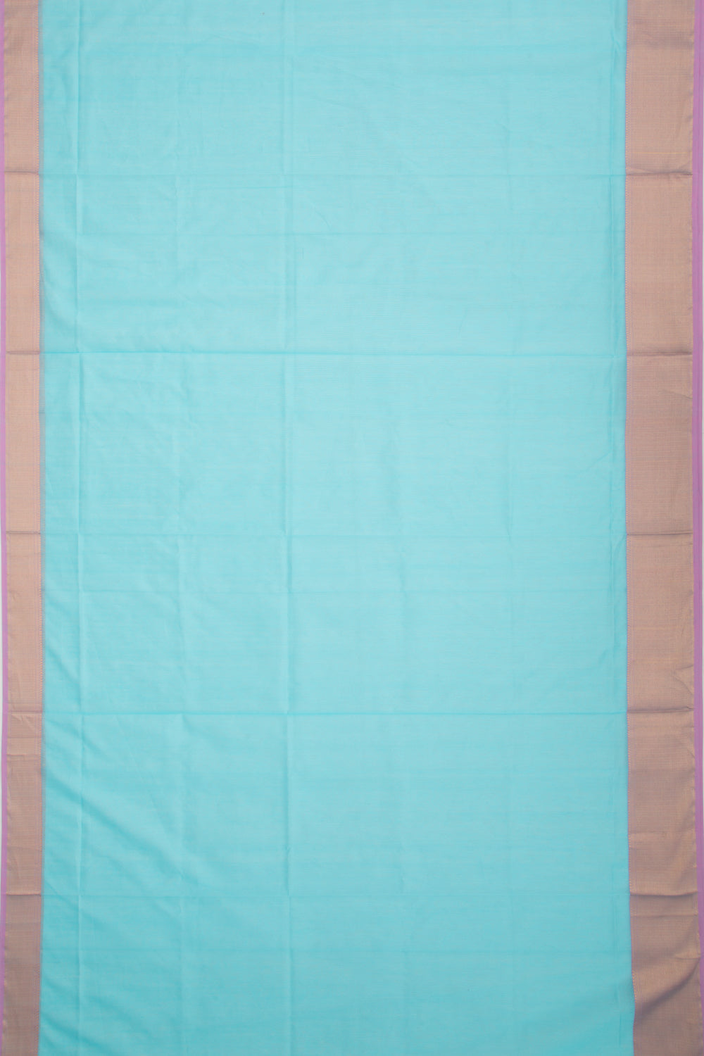 Maheshwari Cotton Plain Blue Saree