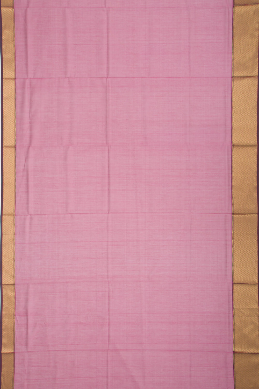 Maheshwari Cotton Plain Violet Saree