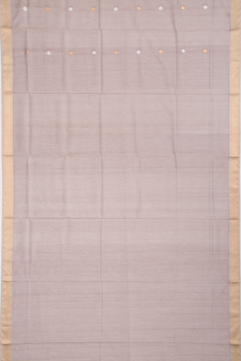 Maheshwari Cotton Butta Grey Saree