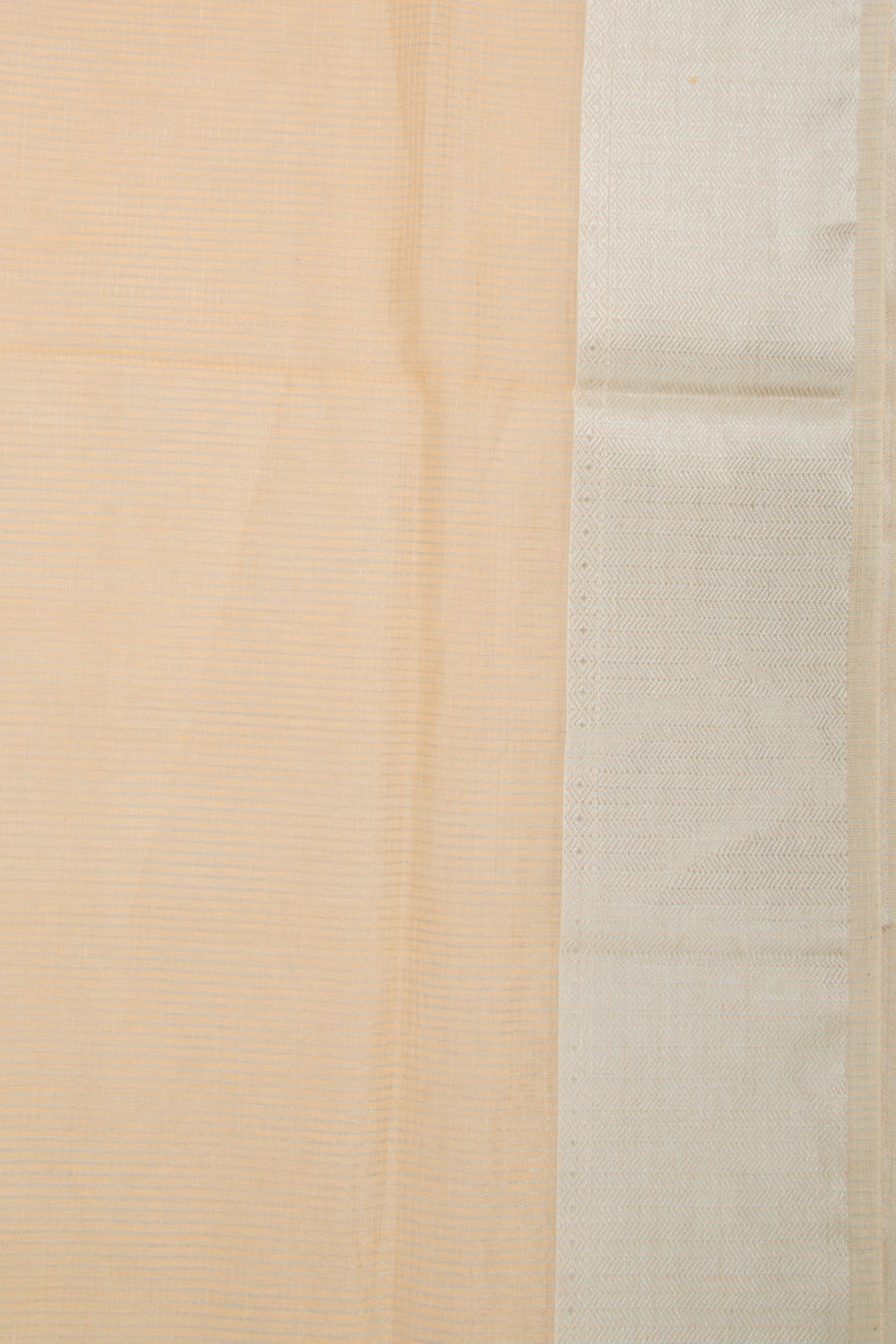 Maheshwari Cotton Checks Pastel Orange Saree