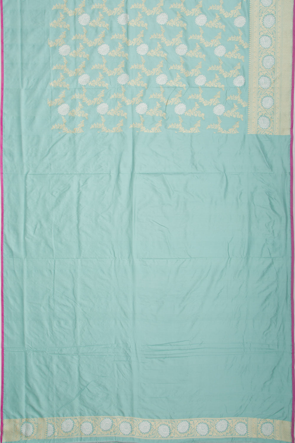 Banarasi Silk Kadwa Jaal Sky Blue Saree