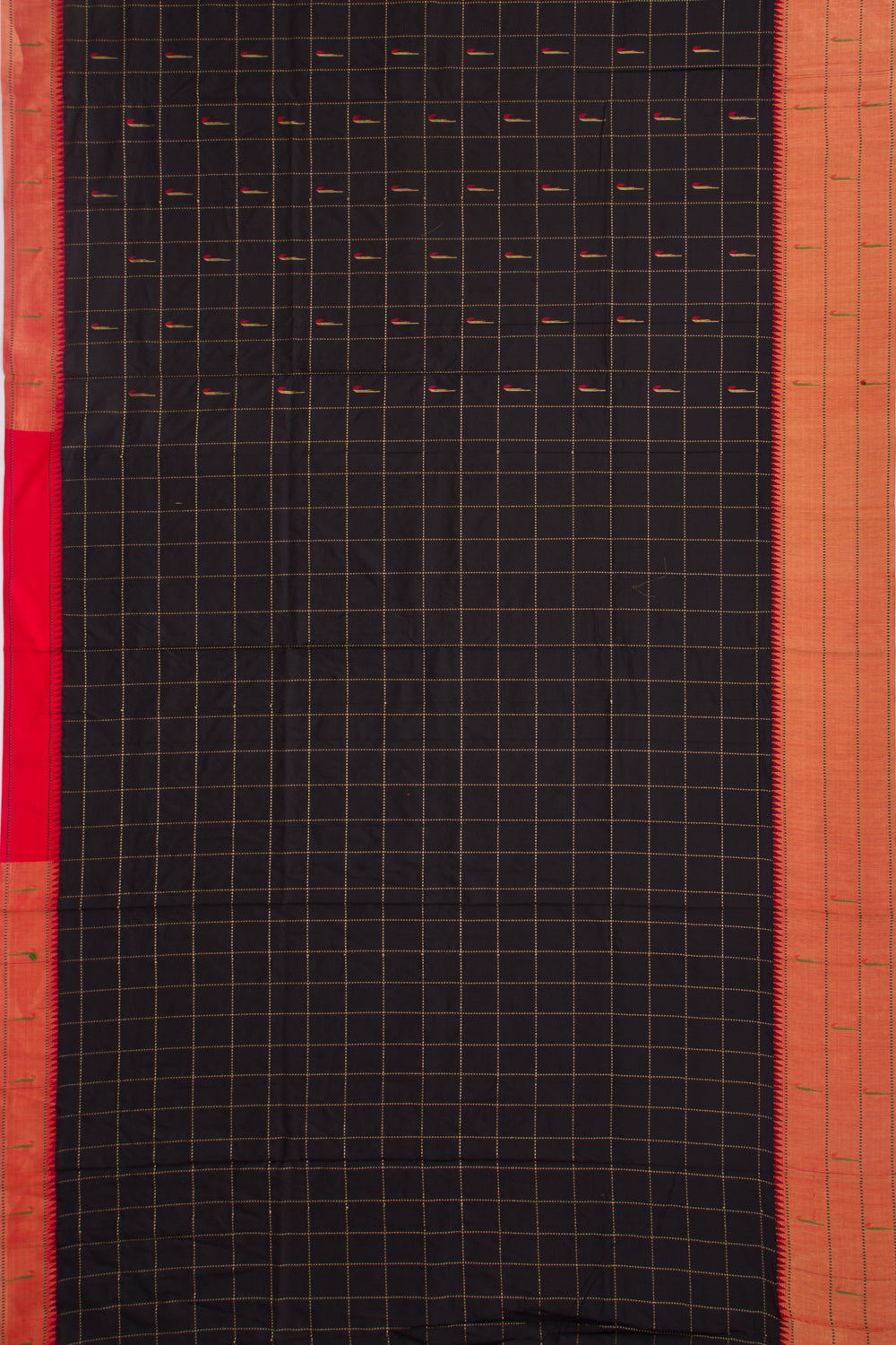 Soft Silk Paithani Inspired Black Saree