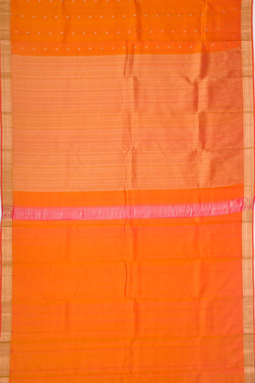 Taranga Kanchi Silk Butta Orange Saree